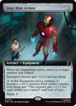 [427]【EN】【FOIL】■拡張アート■アイアンマン・アーマー/Iron Man Armor【MSH】[M][茶]