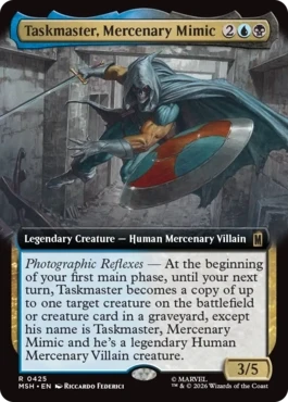 [425]【EN】【FOIL】■拡張アート■模倣する傭兵、タスクマスター/Taskmaster, Mercenary Mimic【MSH】[R][多色]