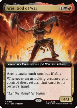 [418]【EN】【FOIL】■拡張アート■戦いの神、アレス/Ares, God of War【MSH】[R][多色]