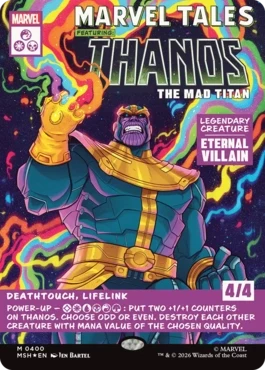 [400]【EN】【FOIL】■ボーダーレス■マッドタイタン、サノス/Thanos, the Mad Titan【MSH】[M][多色]