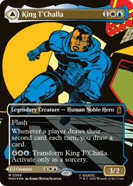 [399]【EN】【FOIL】■ボーダーレス■ティ・チャラ王/King T'Challa【MSH】[M][多色]
