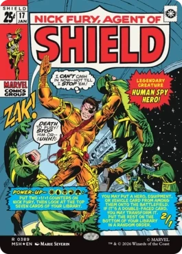 [389]【EN】【FOIL】■ボーダーレス■S.H.I.E.L.D.のエージェント、ニック・フューリー/Nick Fury, Agent of S.H.I.E.L.D.【MSH】[R][白]