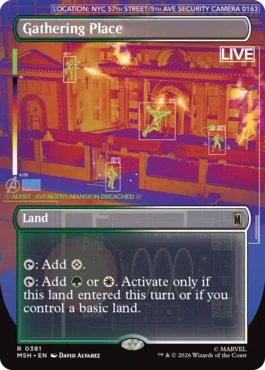 [381]【EN】【FOIL】■ボーダーレス■集いの場/Gathering Place【MSH】[R][土地]
