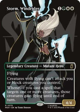 [375]【EN】【FOIL】■ボーダーレス■ウィンドライダー、ストーム/Storm, Windrider【MSH】[R][多色]