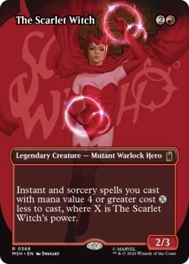 [368]【EN】【FOIL】■ボーダーレス■スカーレット・ウィッチ/The Scarlet Witch【MSH】[R][赤]