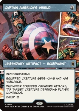 [311]【EN】【FOIL】■ショーケース■キャプテン・アメリカの盾/Captain America's Shield【MSH】[R][茶]