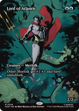 [056]【EN】【FOIL】■ボーダーレス■アトランティスの王/Lord of Atlantis【MAR】[M][青]