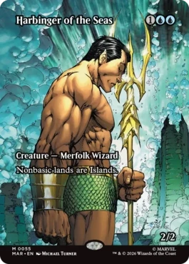 [055]【EN】【FOIL】■ボーダーレス■海の先駆け/Harbinger of the Seas【MAR】[M][青]