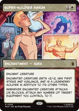 [299]【EN】【FOIL】■ショーケース■超人血清/Super-Soldier Serum【MSH】[R][白]