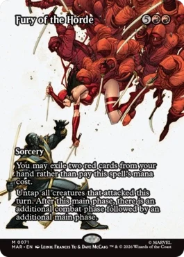 [071]【EN】■ボーダーレス■大群の怒り/Fury of the Horde【MAR】[M][赤]