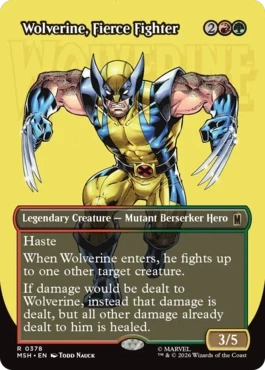 [378]【EN】■ボーダーレス■獰猛な戦士、ウルヴァリン/Wolverine, Fierce Fighter【MSH】[R][多色]