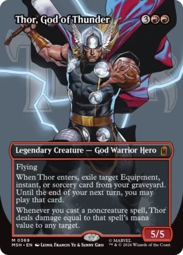 [369]【EN】■ボーダーレス■雷神、ソー/Thor, God of Thunder【MSH】[M][赤]