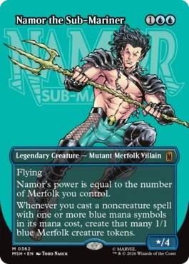 [362]【EN】■ボーダーレス■サブマリナー、ネイモア/Namor the Sub-Mariner【MSH】[M][青]