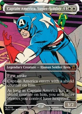 [316]【EN】■ボーダーレス■スーパーソルジャー、キャプテン・アメリカ/Captain America, Super-Soldier【MSH】[M][白]