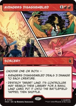 [302]【EN】■ショーケース■アベンジャーズ解散/Avengers Disassembled【MSH】[R][赤]