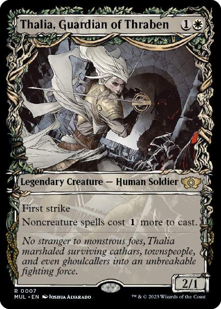 [007]【EN】スレイベンの守護者、サリア/Thalia, Guardian of Thraben【MUL】[R][白]