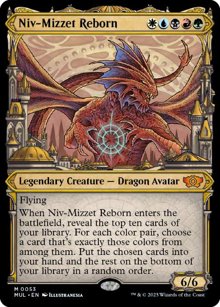 [053]【EN】ニヴ＝ミゼット再誕/Niv-Mizzet Reborn【MUL】[M][多色]