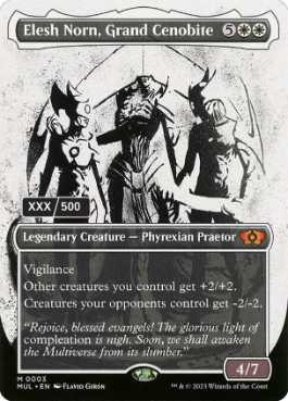 [133]【EN】【ダブルレインボウFOIL】大修道士、エリシュ・ノーン/Elesh Norn, Grand Cenobite(シリアル入り)【MUL】[M][白]