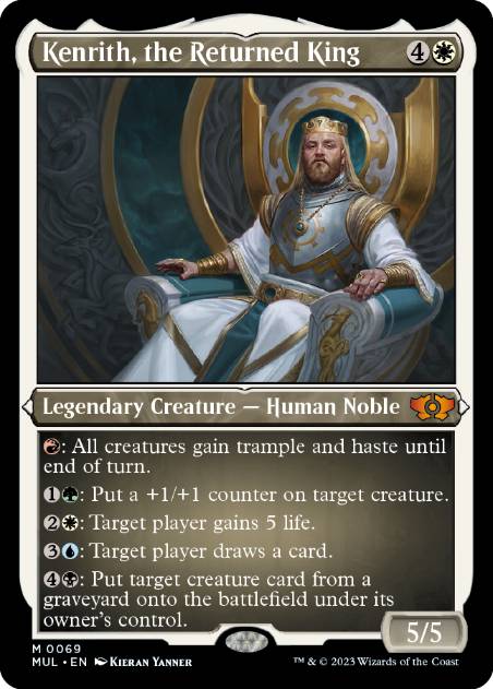 [069]【EN】【エッチングFOIL】帰還した王、ケンリス/Kenrith, the Returned King【MUL】[M][白]