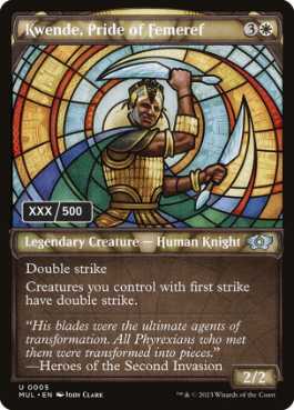 [135]【EN】【ダブルレインボウFOIL】フェメレフの誇り、クェンデ/Kwende, Pride of Femeref(シリアル入り)【MUL】[U][白]
