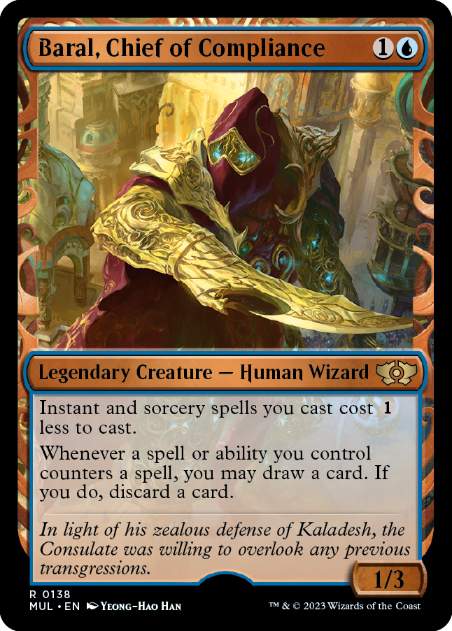 [138]【EN】【ハローFOIL】遵法長、バラル/Baral, Chief of Compliance【MUL】[R][青]