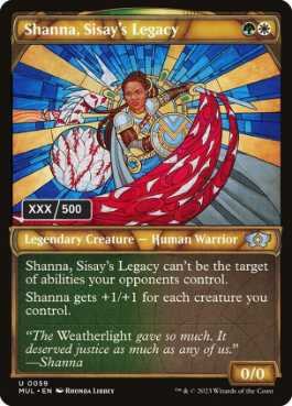 [189]【EN】【ダブルレインボウFOIL】シッセイの後裔、シャナ/Shanna, Sisay's Legacy(シリアル入り)【MUL】[U][多色]