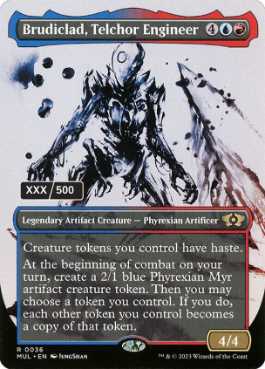 [166]【EN】【ダブルレインボウFOIL】テルカーの技師、ブルーディクラッド/Brudiclad, Telchor Engineer(シリアル入り)【MUL】[R][多色]