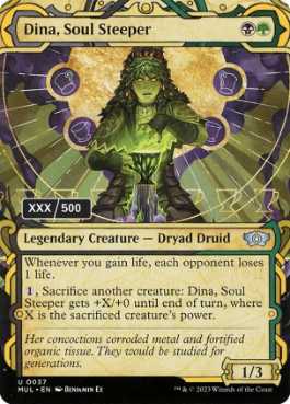 [167]【EN】【ダブルレインボウFOIL】魂浸し、ダイナ/Dina, Soul Steeper(シリアル入り)【MUL】[U][多色]