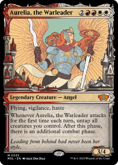 [035]【EN】【FOIL】戦導者オレリア/Aurelia, the Warleader【MUL】[M][多色]