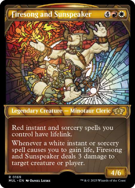 [169]【EN】【ハローFOIL】ファイアソングとサンスピーカー/Firesong and Sunspeaker【MUL】[R][多色]