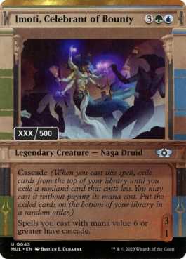 [173]【EN】【ダブルレインボウFOIL】報奨の祝賀者、イモーティ/Imoti, Celebrant of Bounty(シリアル入り)【MUL】[U][多色]