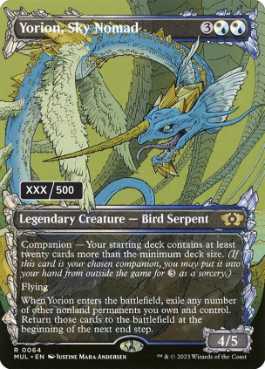 [194]【EN】【ダブルレインボウFOIL】空を放浪するもの、ヨーリオン/Yorion, Sky Nomad(シリアル入り)【MUL】[R][多色]