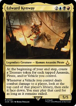 [053]【EN】【FOIL】エドワード・ケンウェイ/Edward Kenway【ACR】[M][多色]