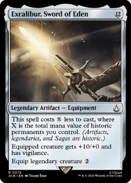 [072]【EN】【FOIL】エデンの剣、エクスカリバー/Excalibur, Sword of Eden【ACR】[R][茶]