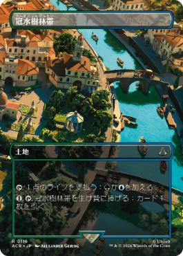 [116]【JP】■ボーダーレス■冠水樹林帯/Waterlogged Grove【ACR】[R][土地]