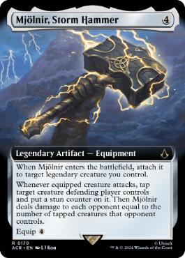 [170]【EN】■拡張アート■嵐の鎚、ミョルニル/Mjölnir, Storm Hammer【ACR】[R][茶]