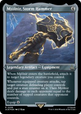 [258]【EN】【エッチングFOIL】嵐の鎚、ミョルニル/Mjölnir, Storm Hammer【ACR】[R][茶]