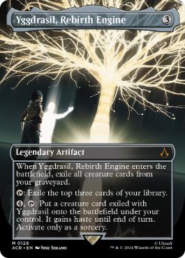 [126]【EN】【FOIL】■ボーダーレス■転生装置、ユグドラシル/Yggdrasil, Rebirth Engine【ACR】[M][茶]