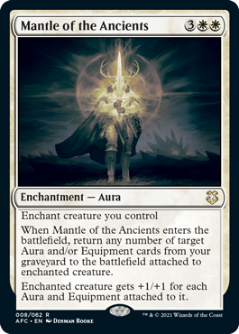[008]【EN】古き者のまとい身/Mantle of the Ancients【AFC】[R][白]