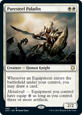 [069]【EN】純鋼の聖騎士/Puresteel Paladin【AFC】[R][白]