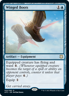 [020]【EN】ウィングド・ブーツ/Winged Boots【AFC】[R][青]