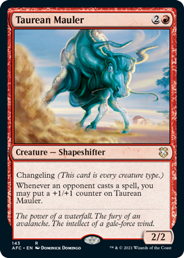 [143]【EN】雄牛のやっかいもの/Taurean Mauler【AFC】[R][赤]