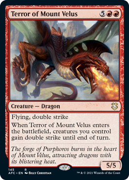 [145]【EN】ヴェリュス山の恐怖/Terror of Mount Velus【AFC】[R][赤]