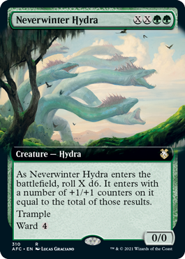 [310]【EN】■拡張アート■ネヴァーウィンターのハイドラ/Neverwinter Hydra【AFC】[R][緑]
