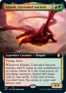[320]【EN】■拡張アート■無双の古きもの、クラウス/Klauth, Unrivaled Ancient【AFC】[M][多色]
