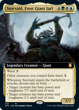 [327]【EN】■拡張アート■フロスト・ジャイアントの伯爵、ストルヴァルド/Storvald, Frost Giant Jarl【AFC】[M][多色]