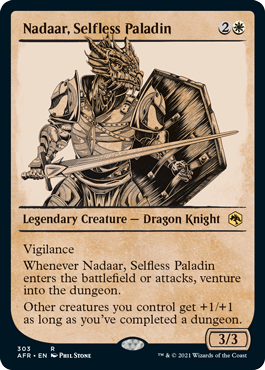 [303]【EN】■ショーケース■無私のパラディン、ナダール/Nadaar, Selfless Paladin【AFR】[R][白]