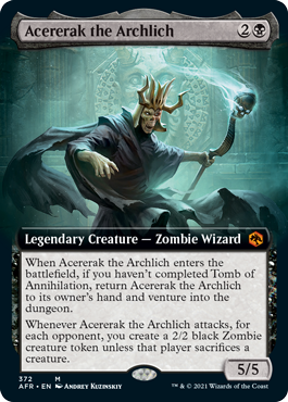 [372]【EN】■拡張アート■アーチリッチ、アサーラック/Acererak the Archlich【AFR】[M][黒]
