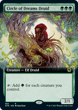[383]【EN】■拡張アート■夢の円環のドルイド/Circle of Dreams Druid【AFR】[R][緑]