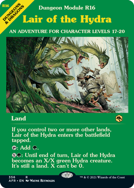[356]【EN】■ショーケース■ハイドラの巣/Lair of the Hydra【AFR】[R][土地]